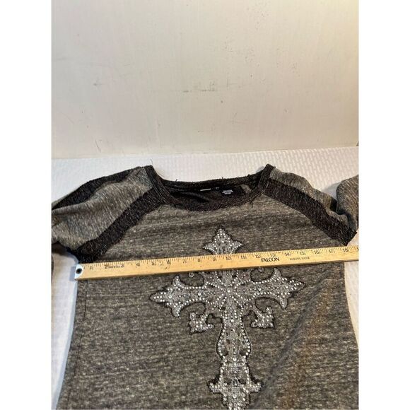 Miss Me too bling cross medium M gray black rn#112568 - Picture 4 of 5